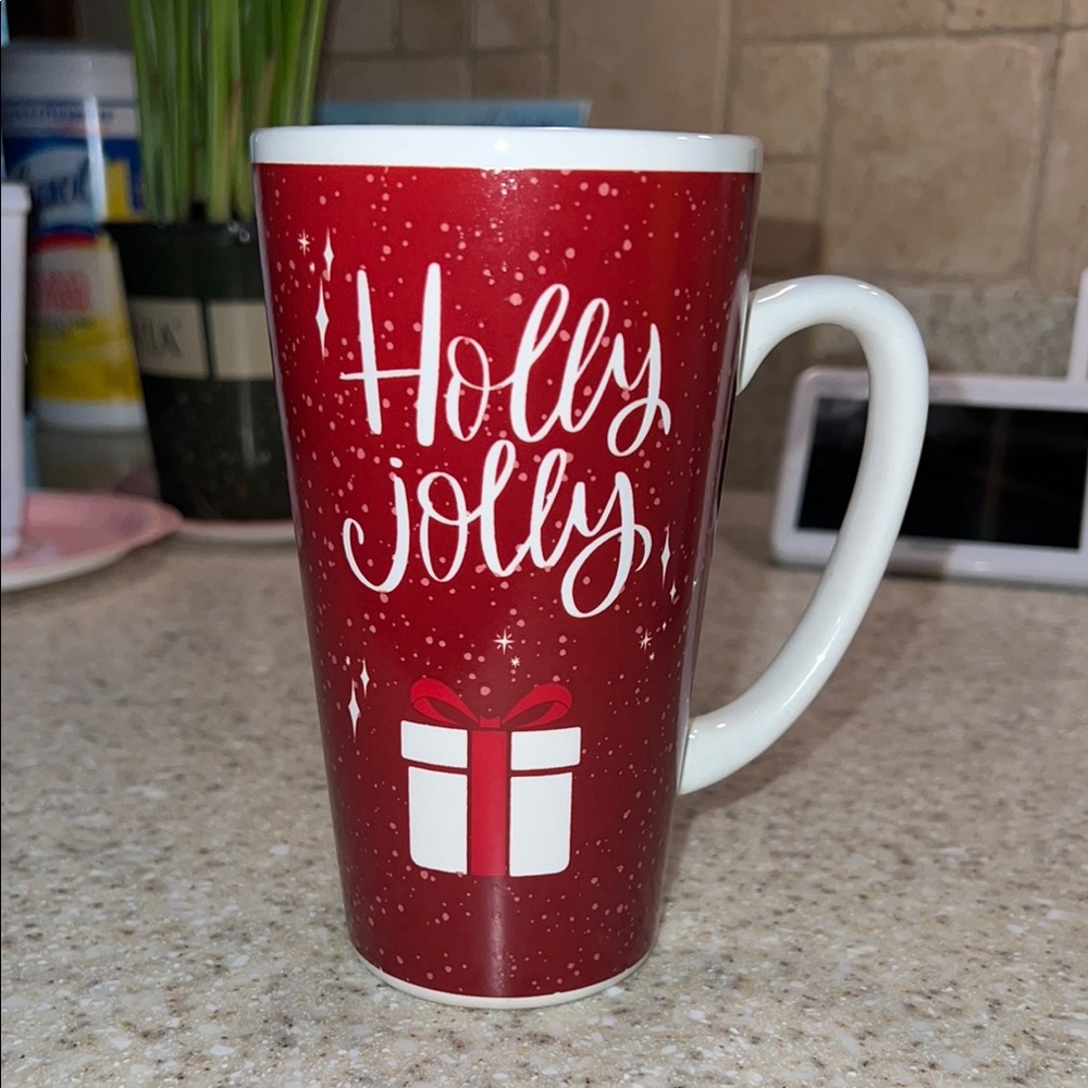Holly Jolly Red Holiday Mug